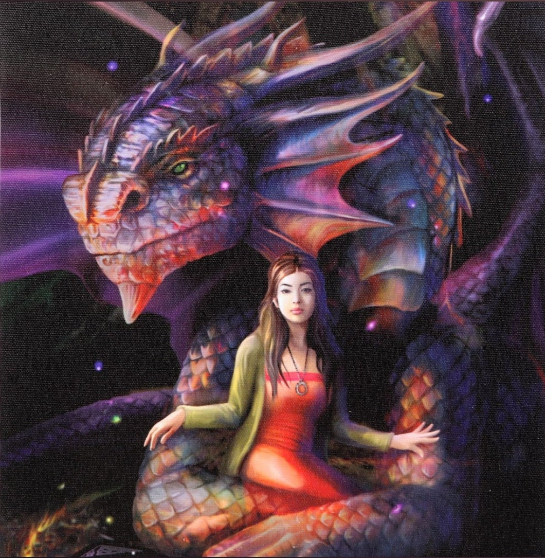 Spirit Dragon Canvas Plaque - Anne Stokes