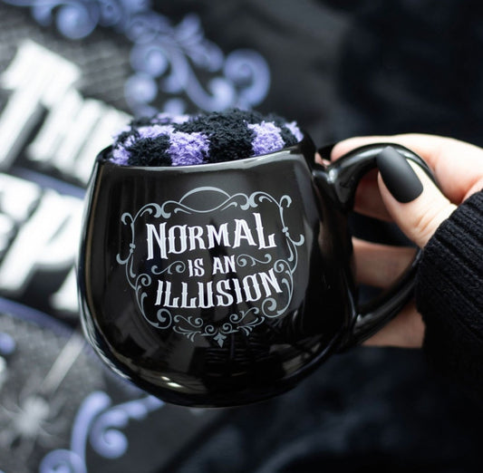 Normal is an Illusion Mug and Sock Set