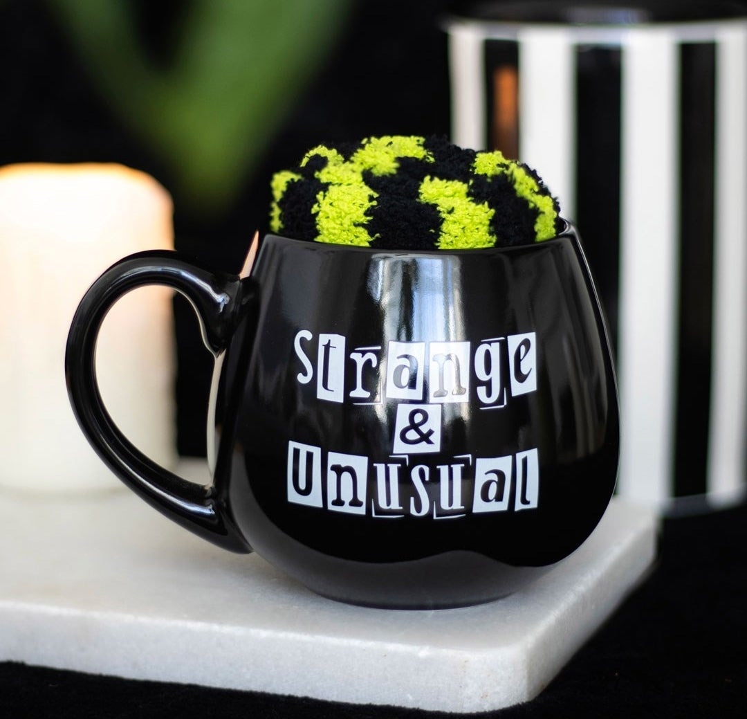 Strange and Unusual Mug and Sock Set