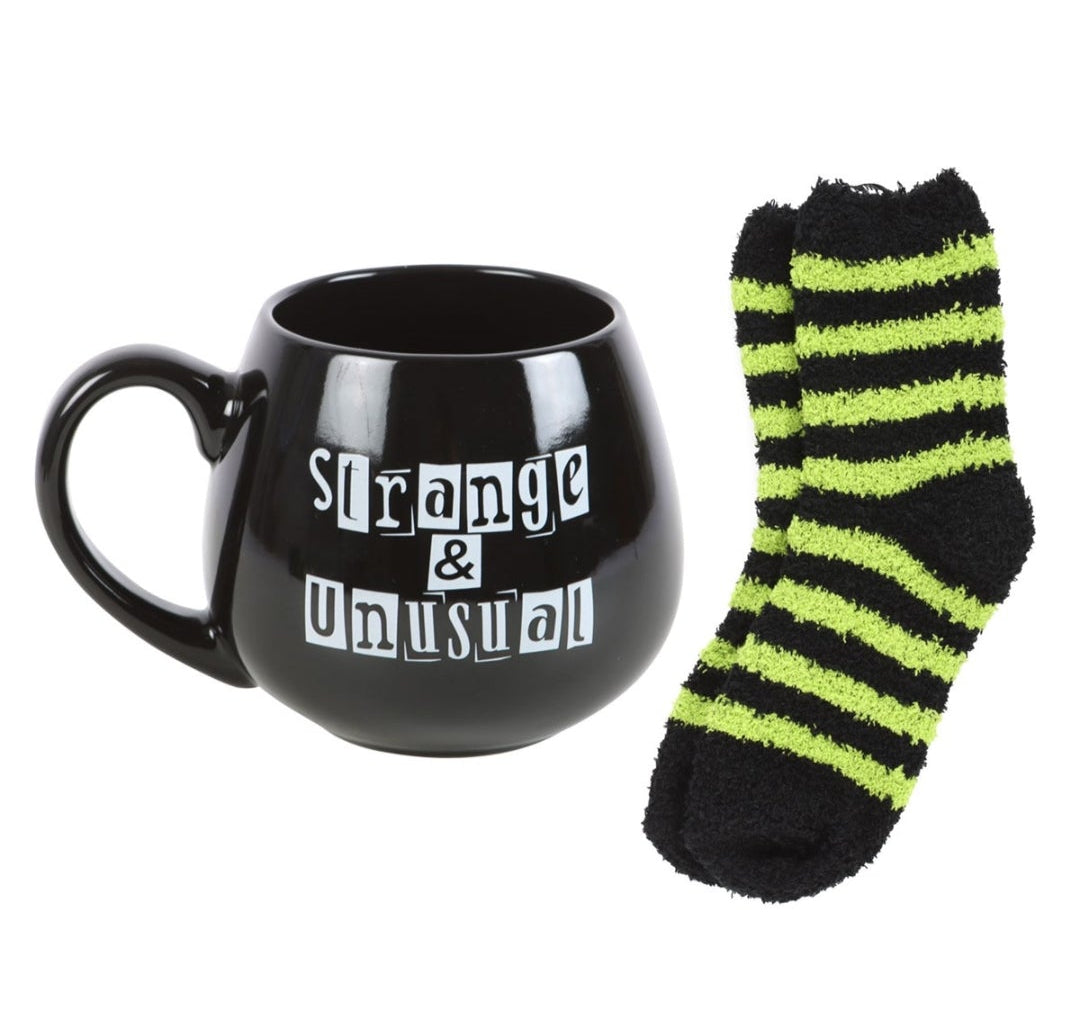 Strange and Unusual Mug and Sock Set