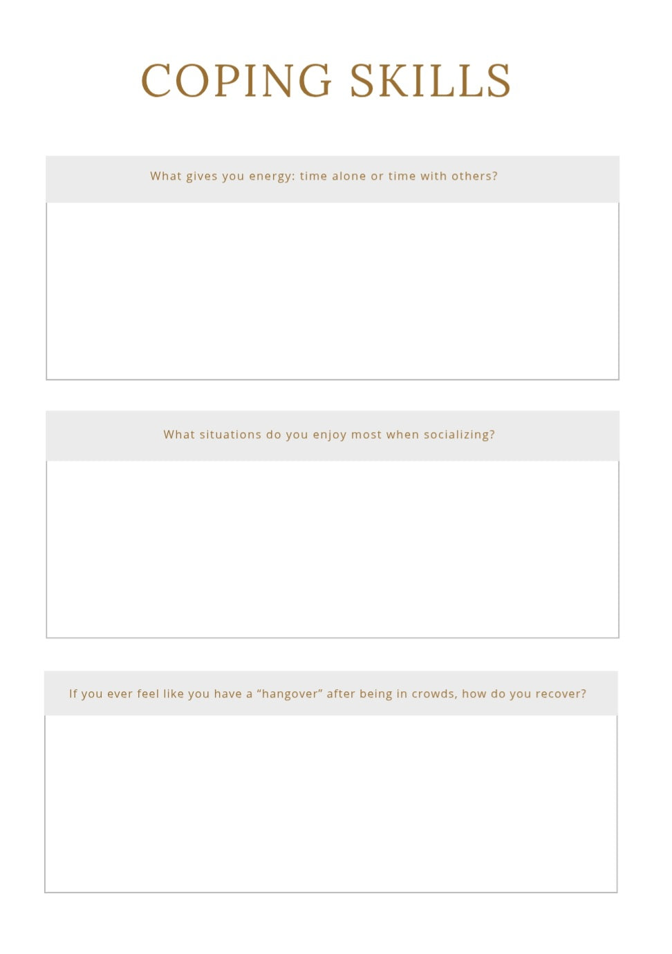 Being an Introvert Journal