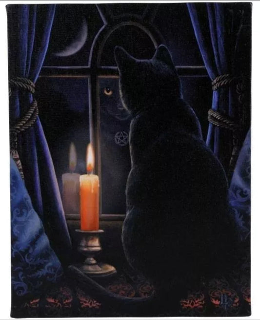 Midnight Vigil Canvas Plaque - Lisa Parker