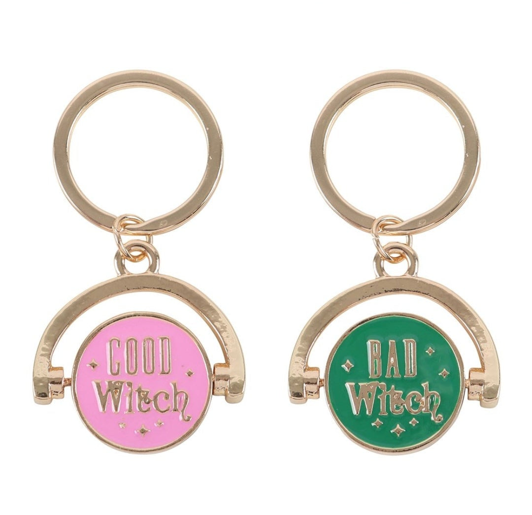 Which Witch are you Spinning Keyring.