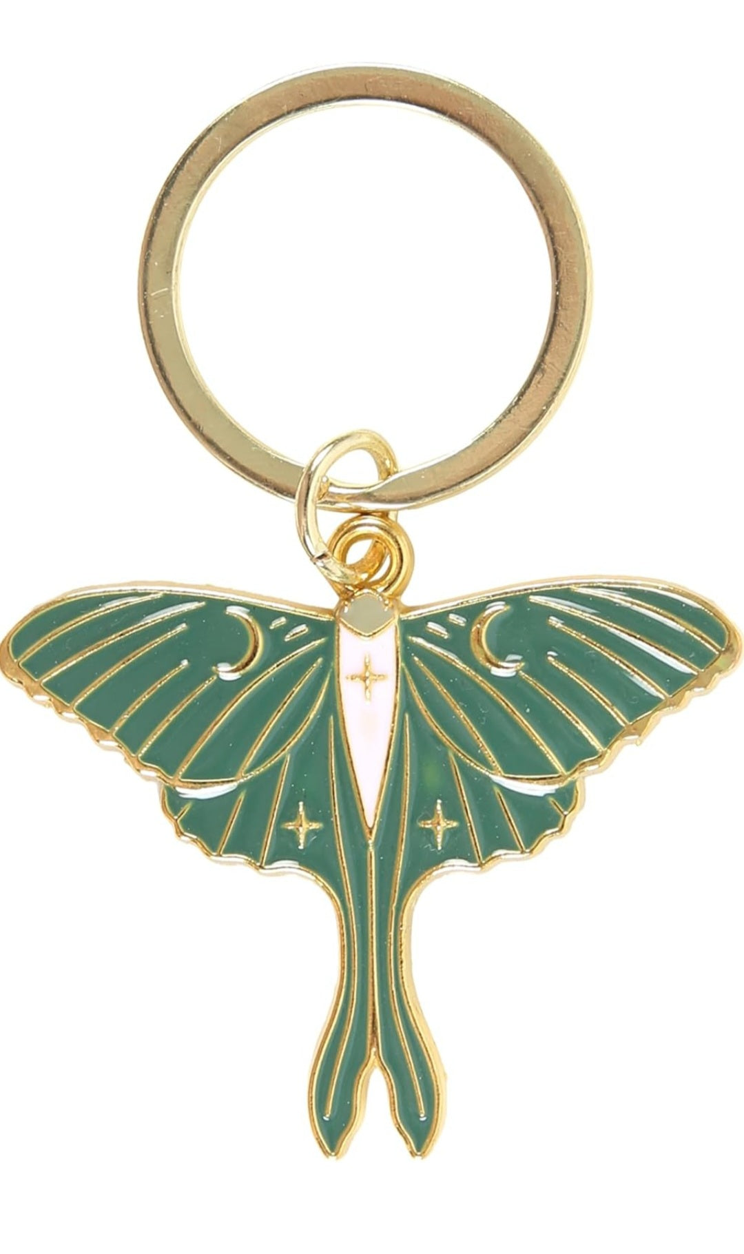 Luna Moth Keyring