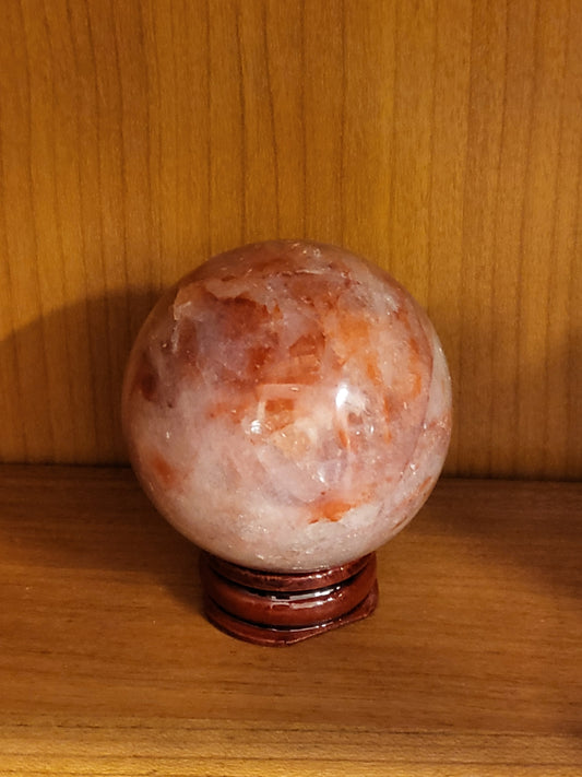 Hematoid Quartz (Fire Quartz) Sphere