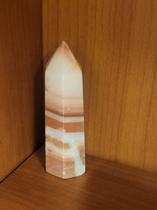 Orange Banded Calcite Tower