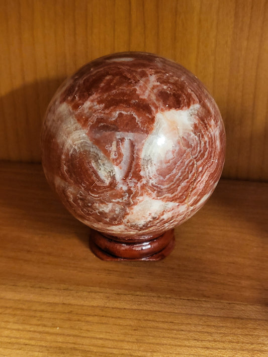 Rhodochrosite (Pork Stone) Sphere