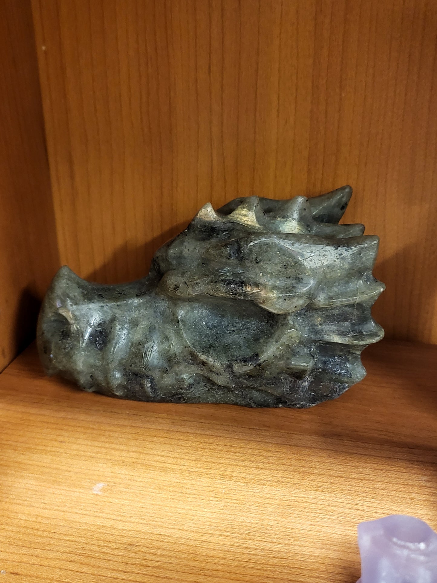 Labradorite Dragon Head