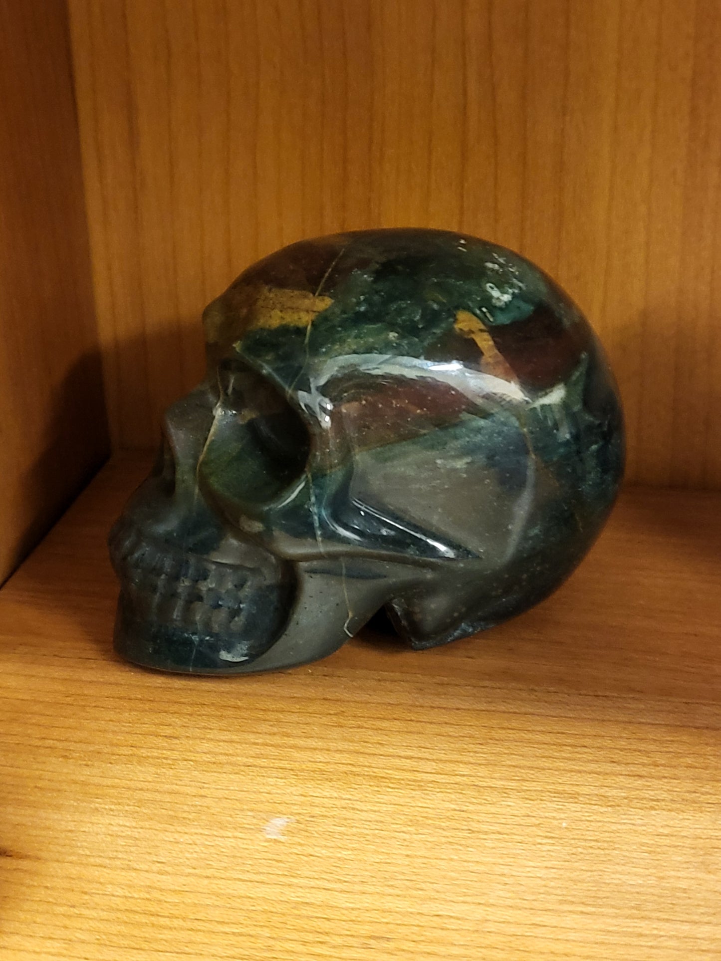 Ocean Jasper Crystal Skull