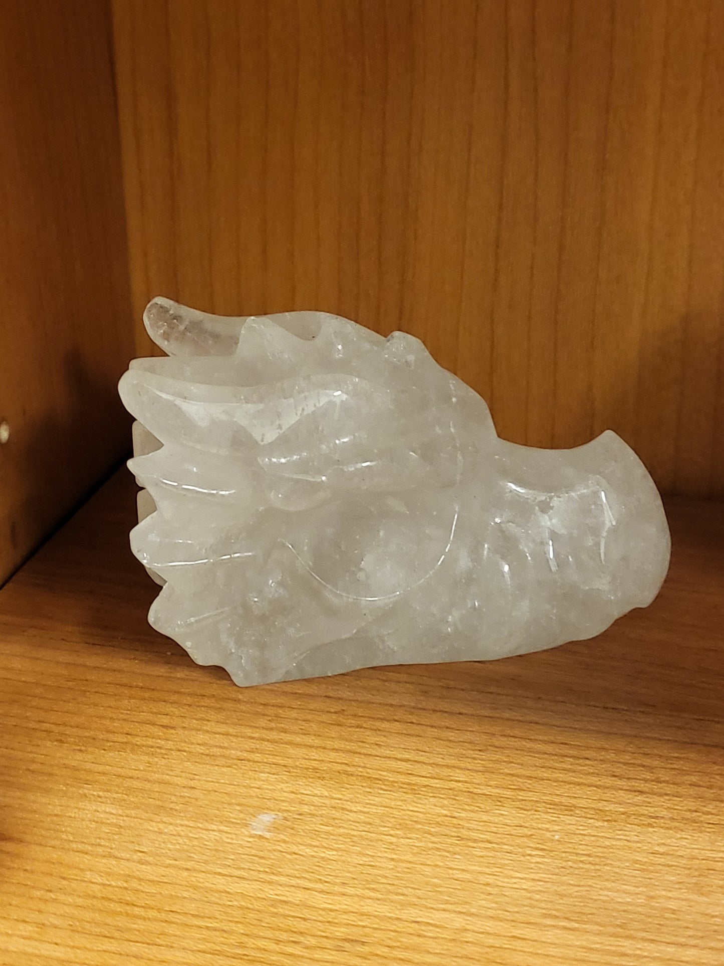 Clear Quartz Dragon Head