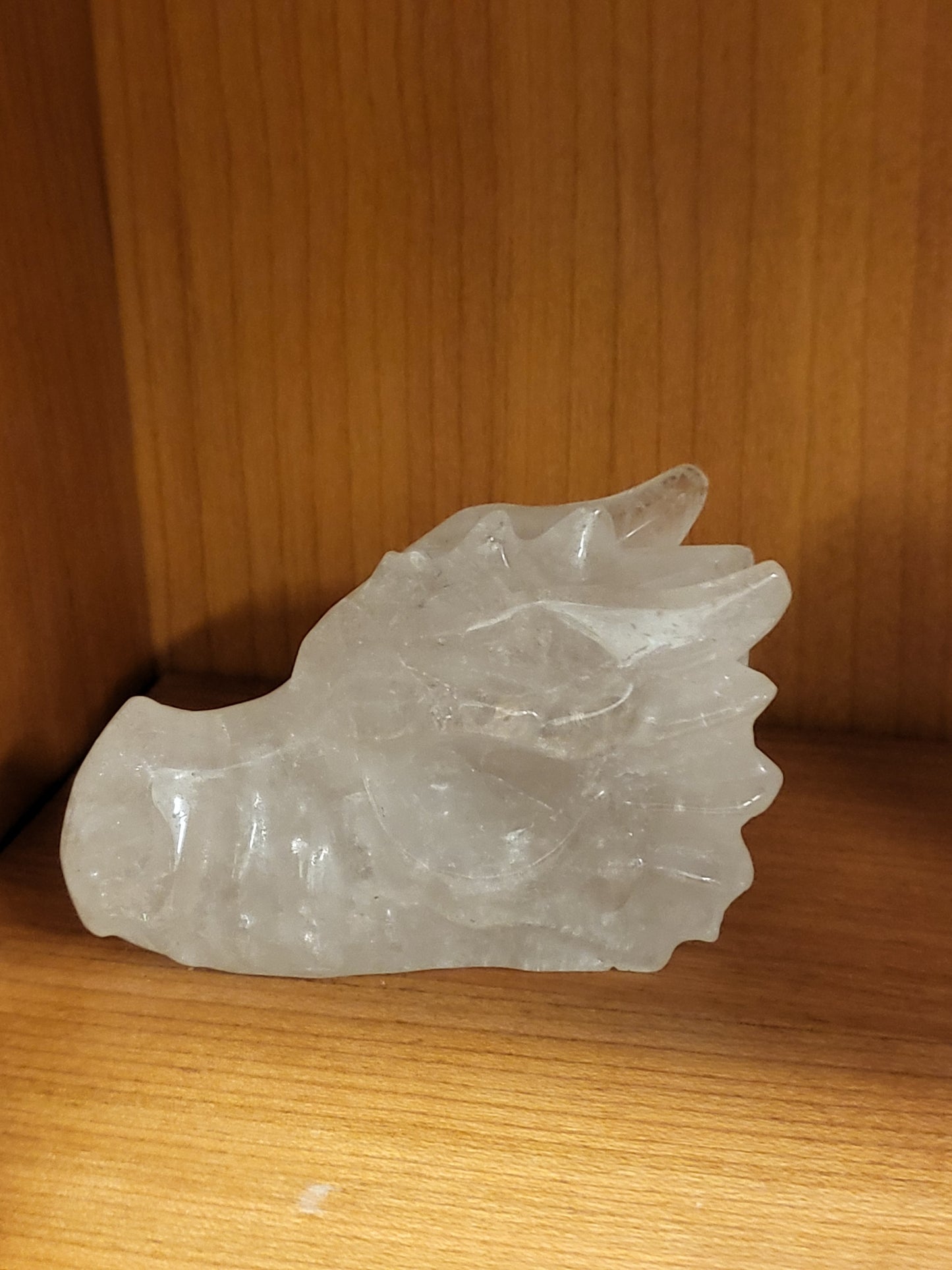 Clear Quartz Dragon Head