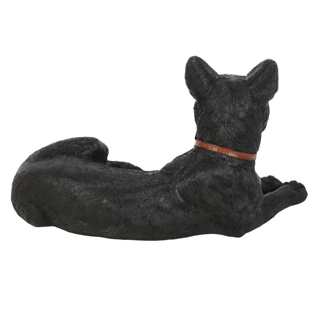 Black Cat Laying Down Ornament