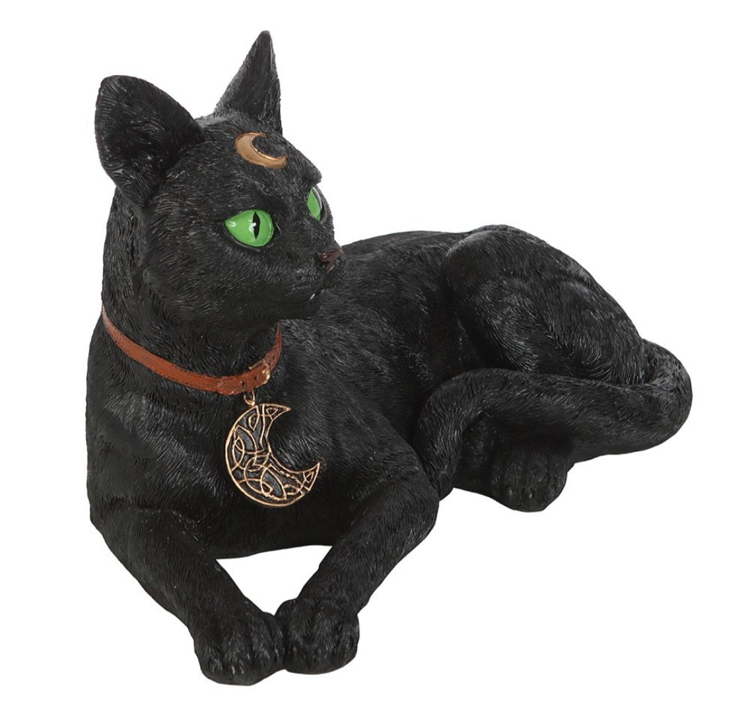 Black Cat Laying Down Ornament